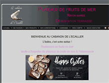 Tablet Screenshot of cabanon-ecailler.com
